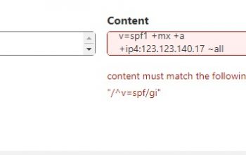 在Cloudflare加入SPF記錄時遇到錯誤: content must match the following: "/^v=spf/gi"