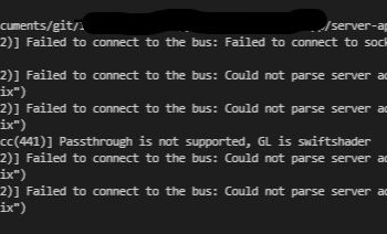 在WSL執行npx cypress open出現"Failed to connect to the bus" error