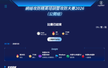 參加了「網絡攻防精英培訓暨攻防大賽2026」
